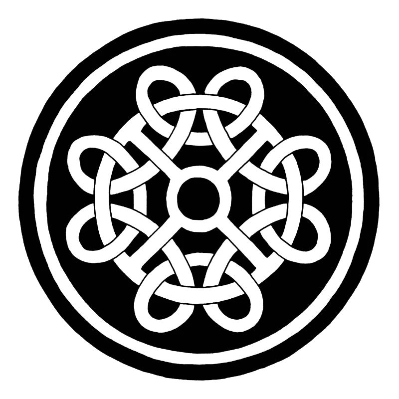 Celtic flower and black talisman