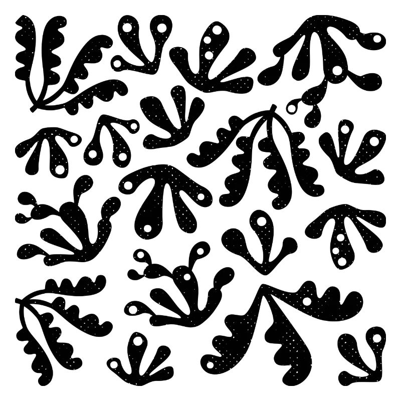 Abstract Coral L Black L Subtle Grunge Texture