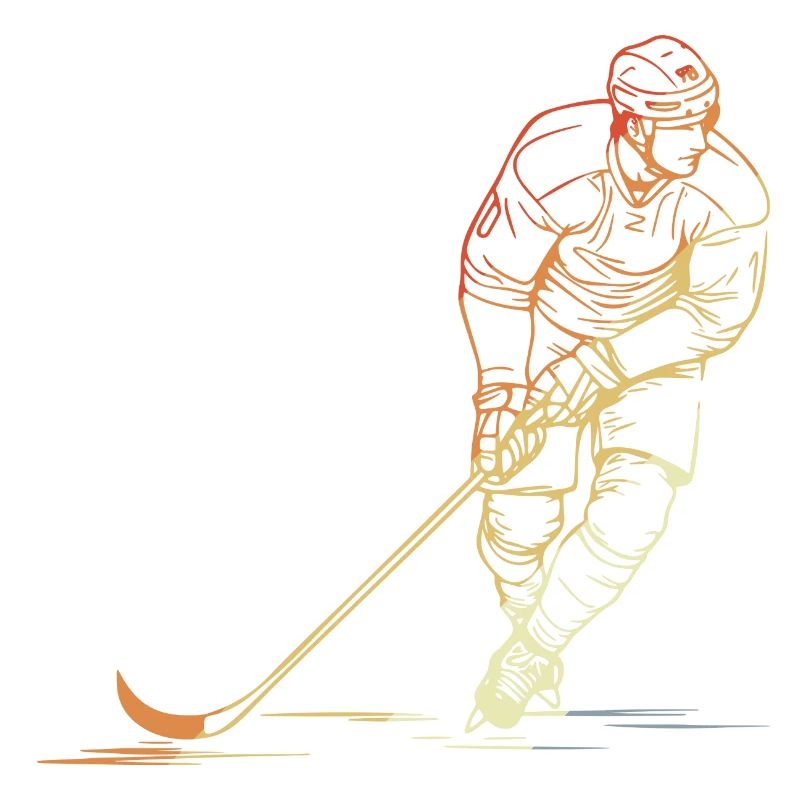 Retro Eishockeyspieler