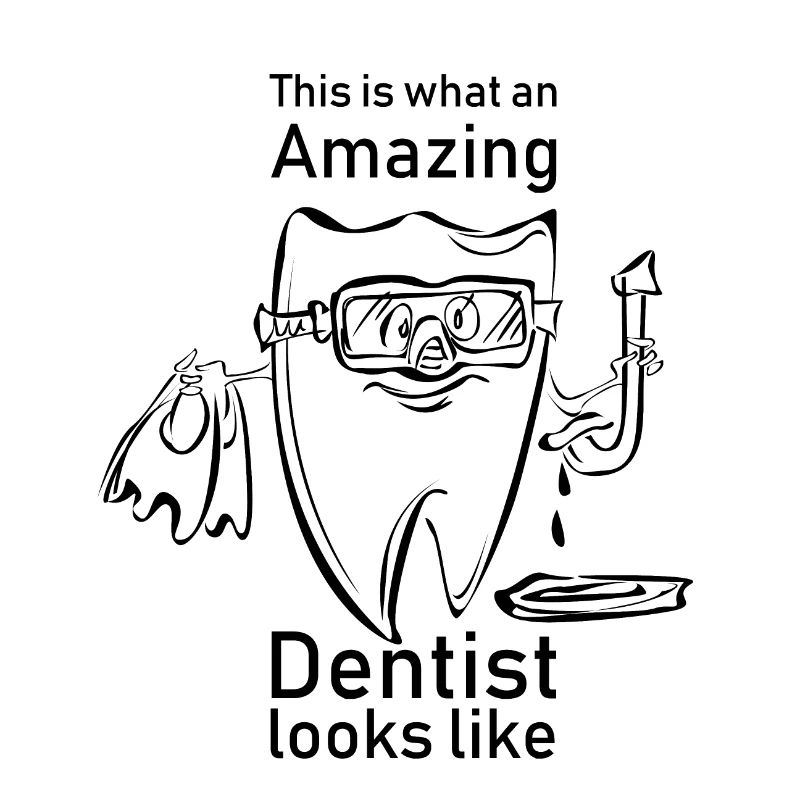 Drôle de dicton comme cadeau pour le dentiste.