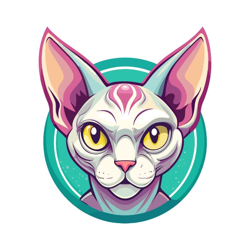 Devon Rex Cat Breed Cartoon Kawaii Animal Pet