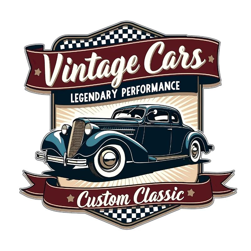 Vintage Automobile Retro Design