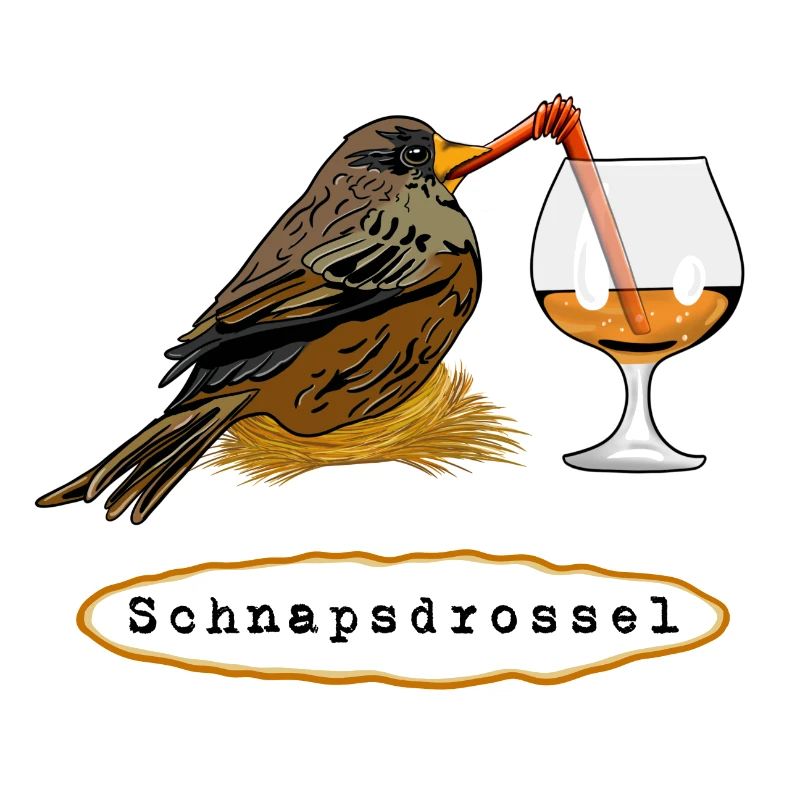 Stößchen! Schnapsdrossel