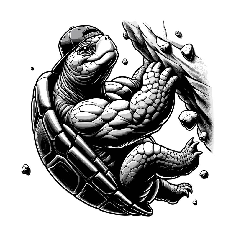Bouldern Schildkröte Klettern Geschenk