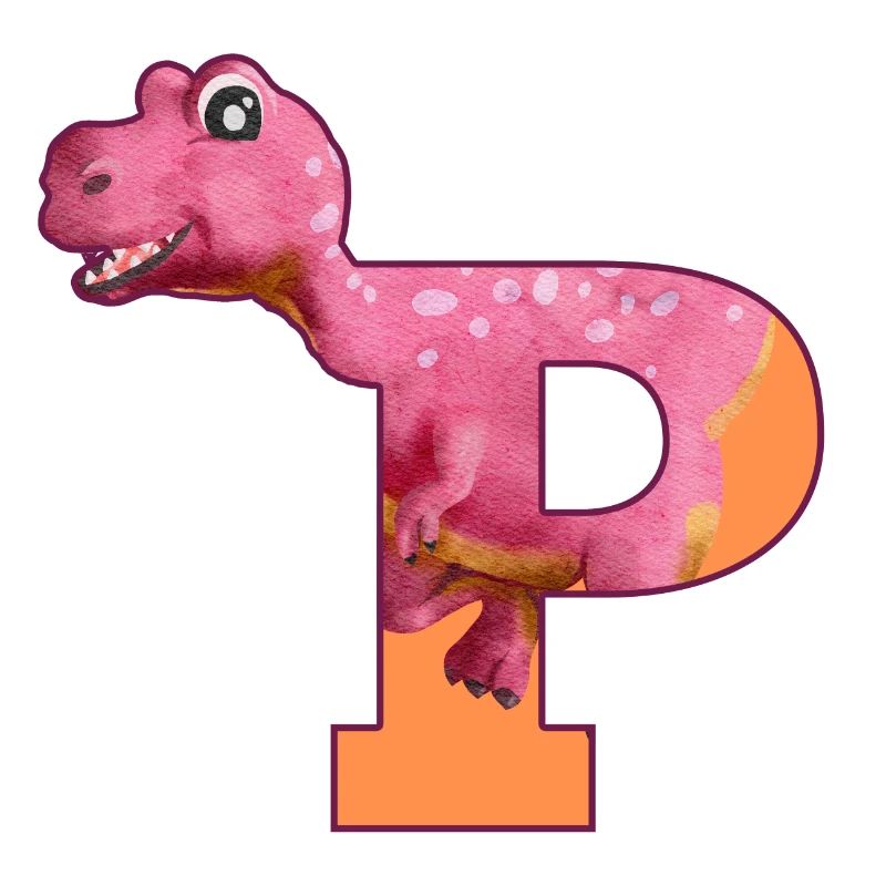 P - DINOSAUR, customizable