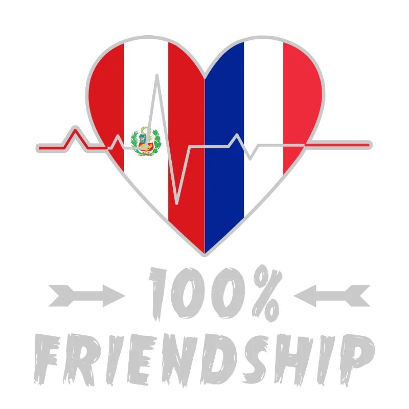 Peru und Frankreich 100% Freundschaft