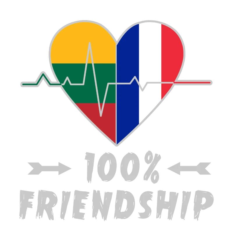 Litauen und Frankreich 100% Freundschaft