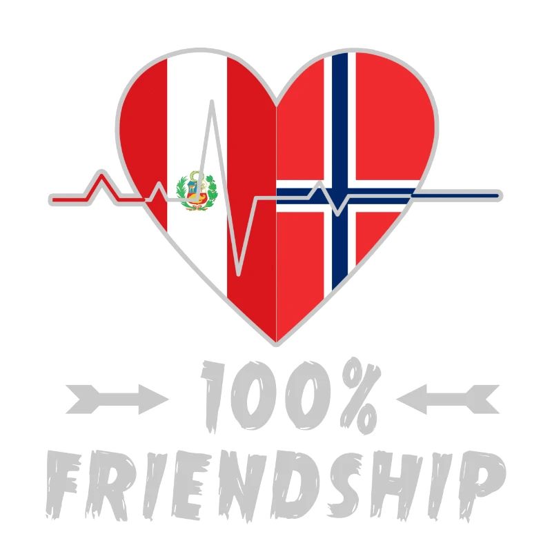 Peru und Norwegen 100% Freundschaft