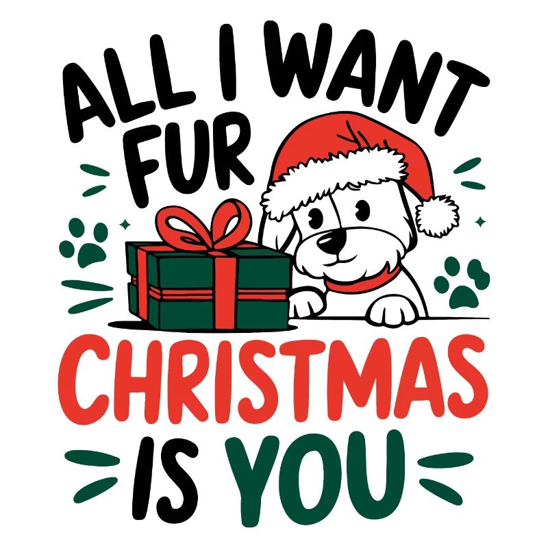 Conception de message de Noël de chiot festif