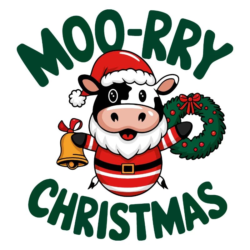 Vache festive Père Noël Design de Noël