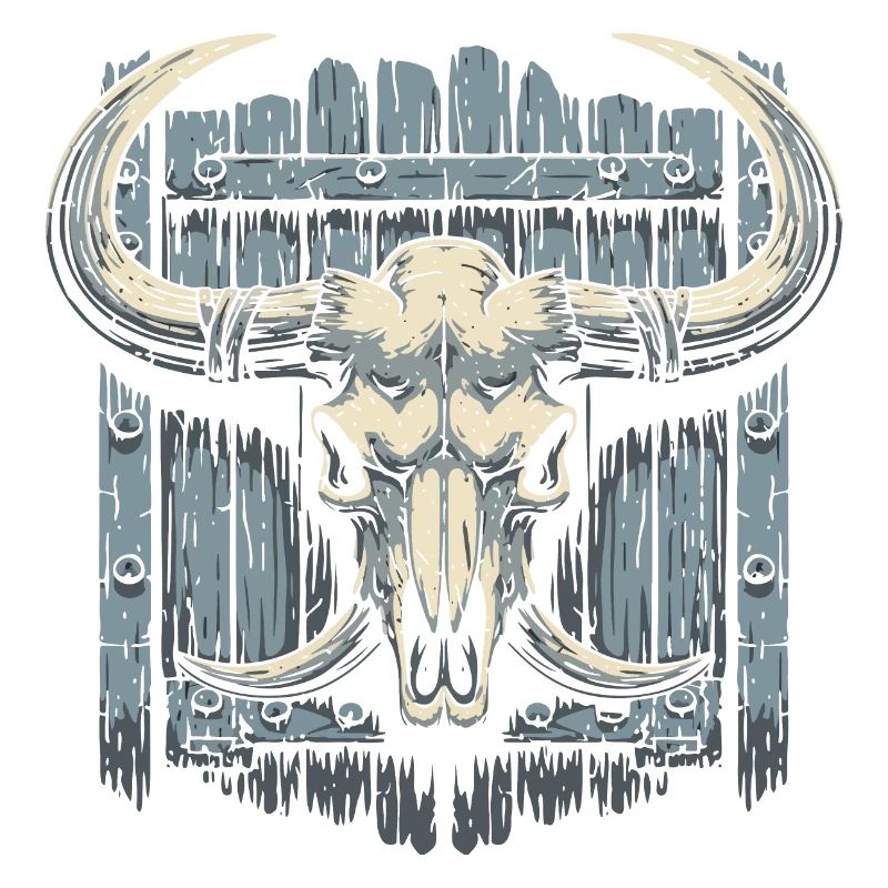 Bison-Schädel