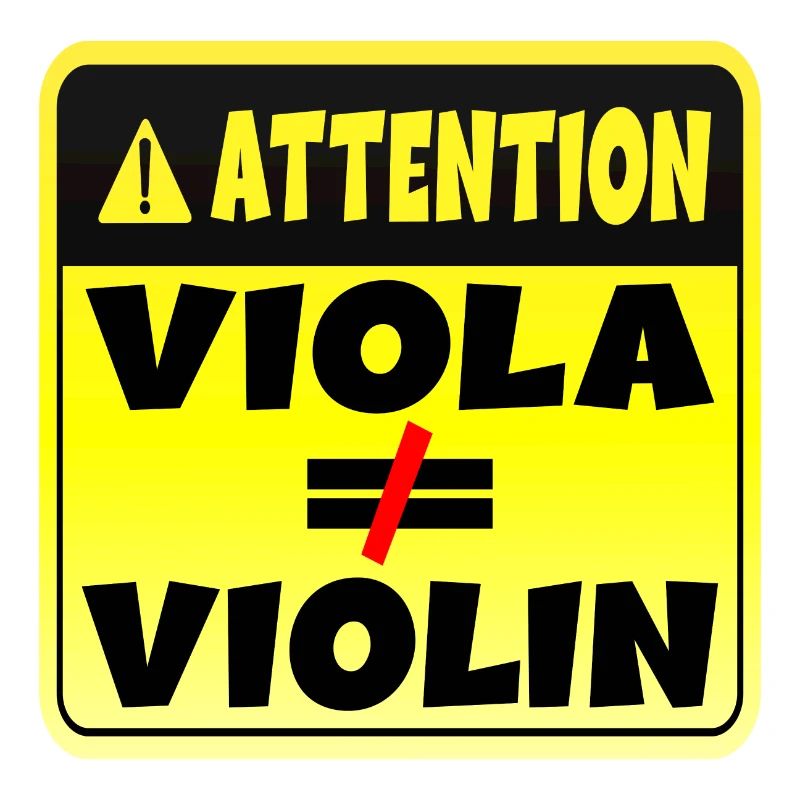 ATTENTION MUSICAL INSTRUMENT VIOLA VIOLIN