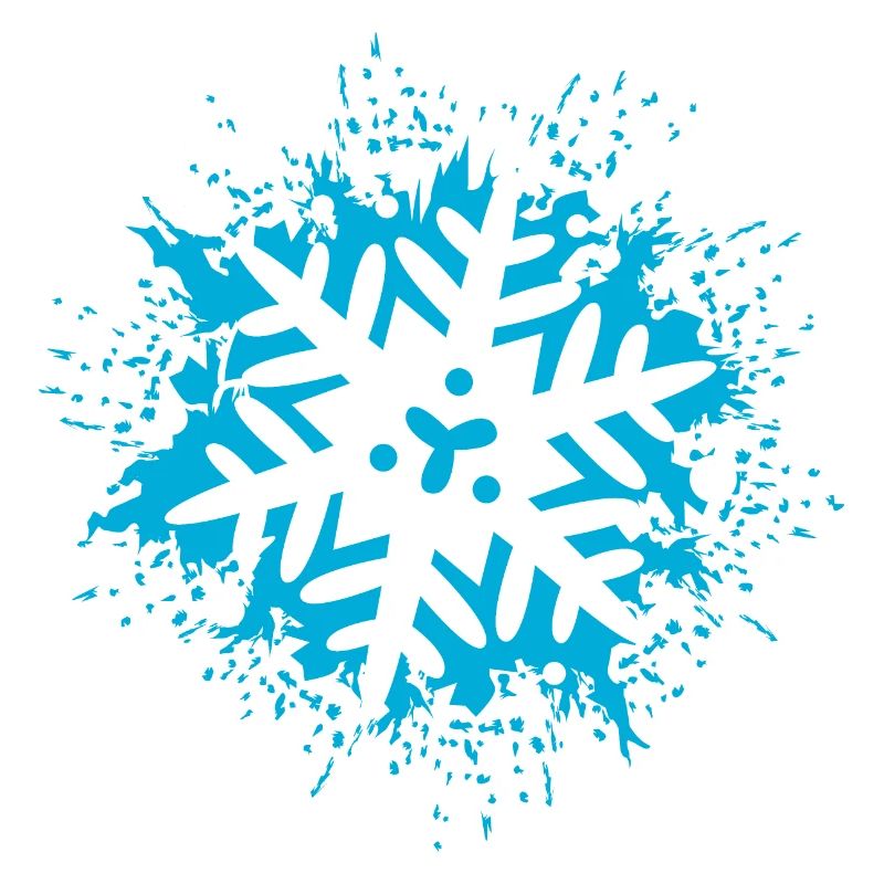 Étoile de Noël Explosion Bleu Cristal Hiver