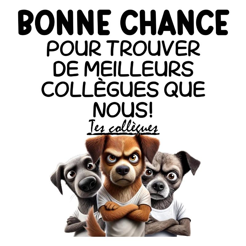 Trio de chiens mécontent cartoon