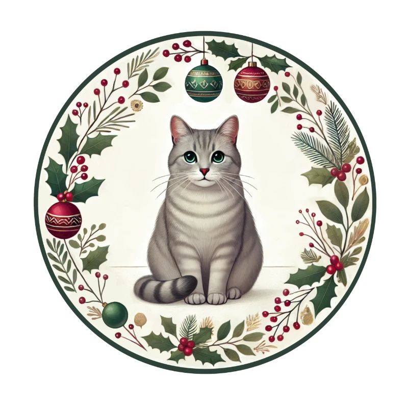 Motif de Noël avec le chat Vasili