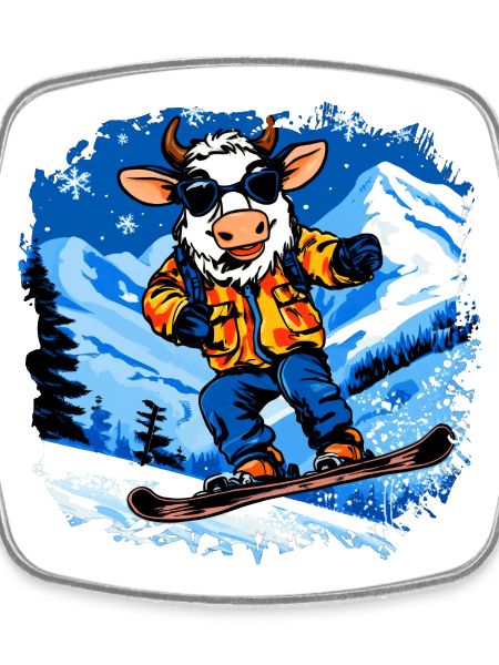 Cows Snowboard / Snowboarder Cow