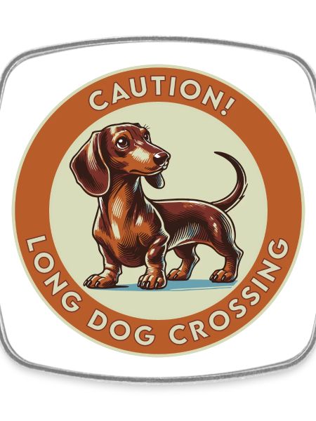 Caution! Long Dog Crossing