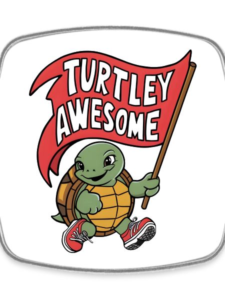 Turtley Awesome Flag Turtle