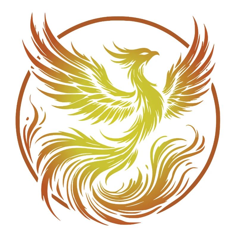 phoenix de feu cercle