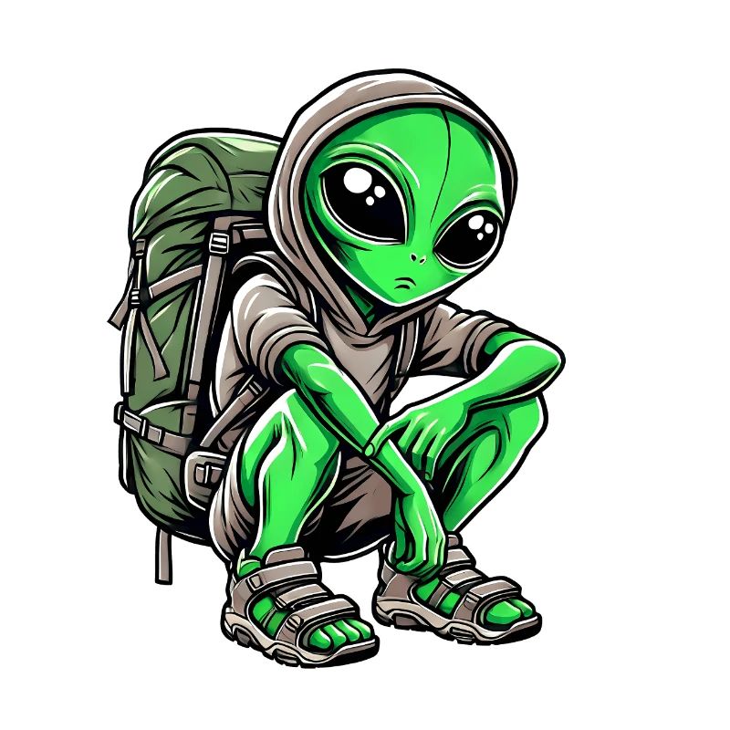 Alien Backpacker Design