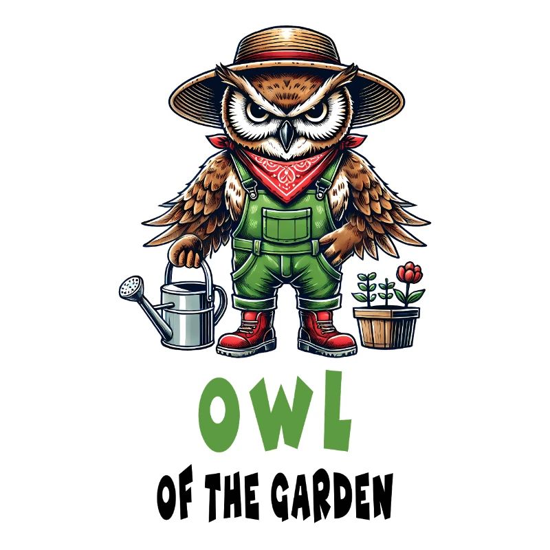 Eule des Gartens Design