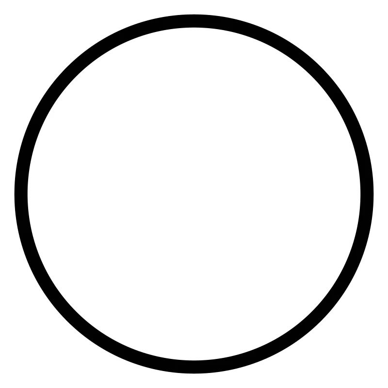 Symbole de cercle vide
