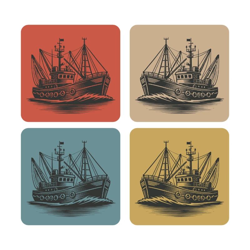 Cutter de pêche vintage – Maritime Nostalgia