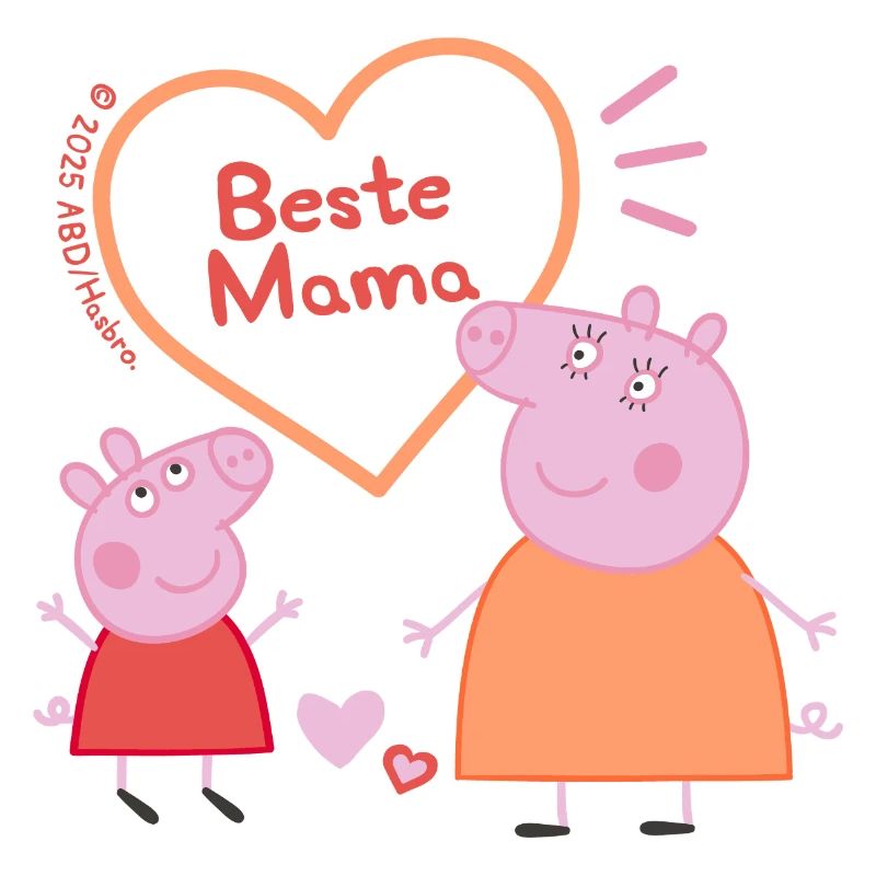 Peppa Pig Design Meilleure Maman & Peppa