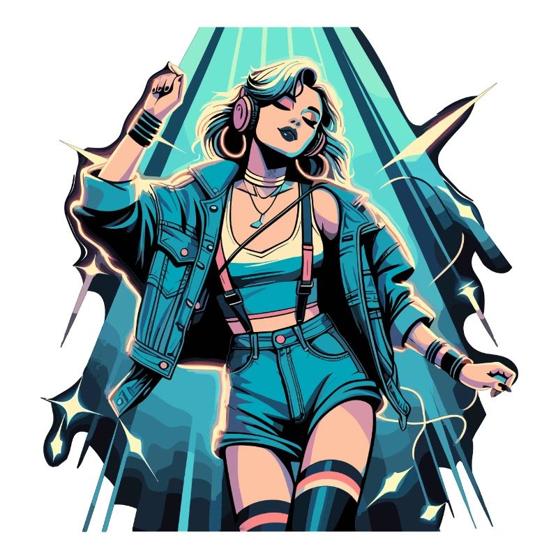 Femme Dancing Retro Disco Disco Cadeau