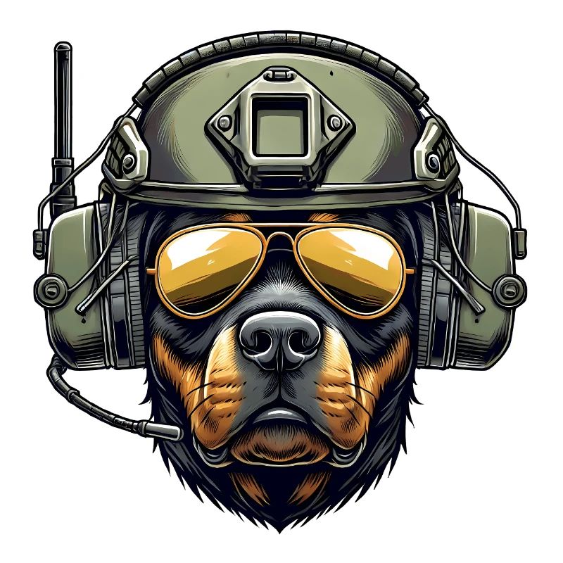 Rottweiler Military Design