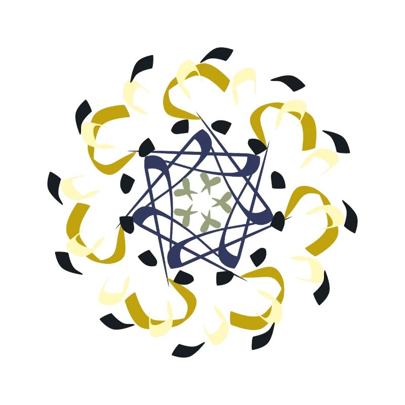 Motif de mandala complexe dans des tons de terre