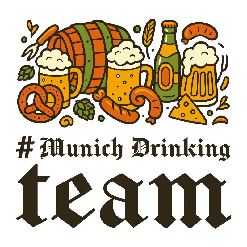 Münchner Biergarten Fest Design