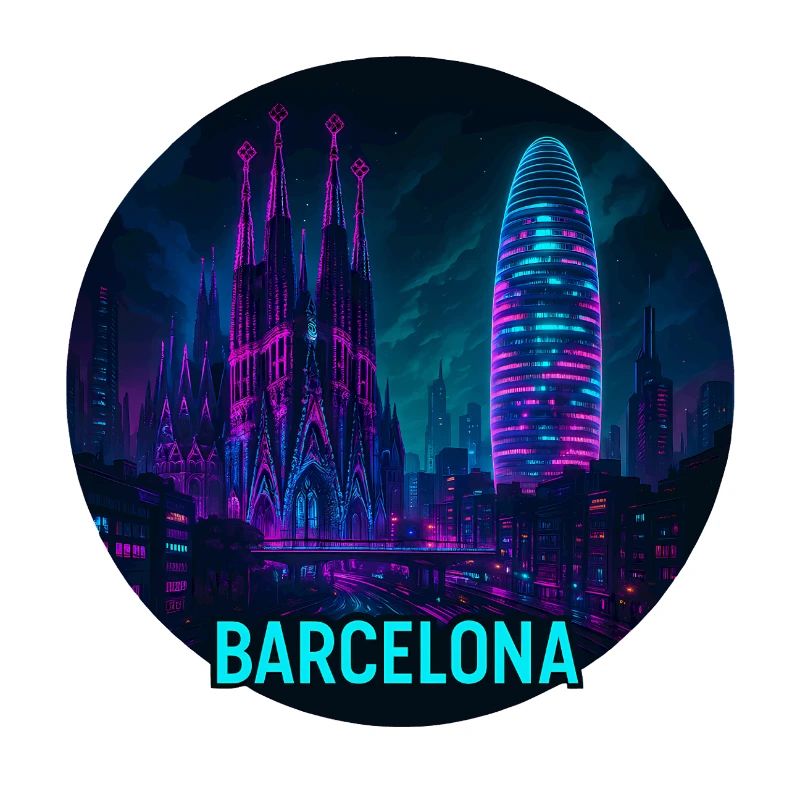 Barcelone Souvenir Cyberpunk