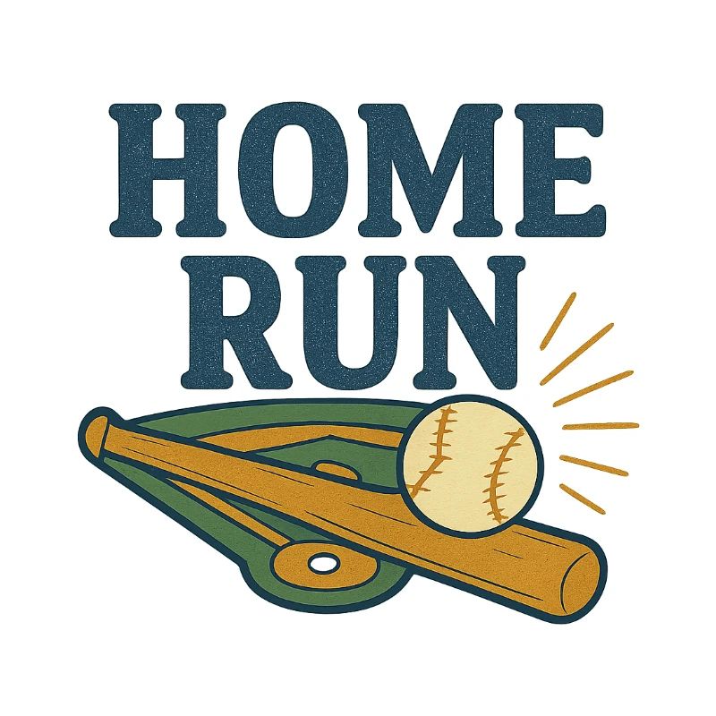 Conception de baseball Home Run