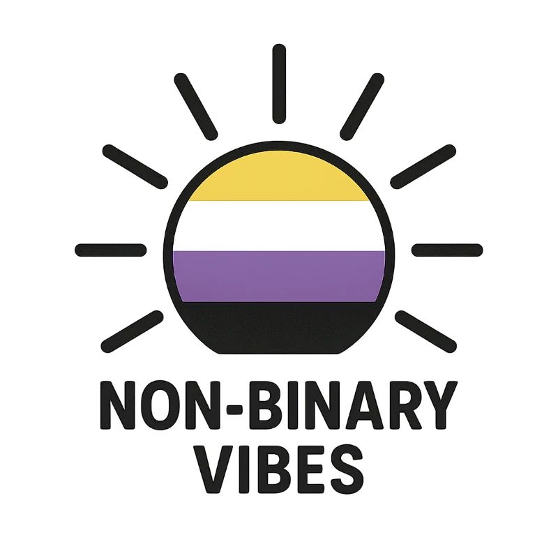 Non-Binary Vibes Sun Logo