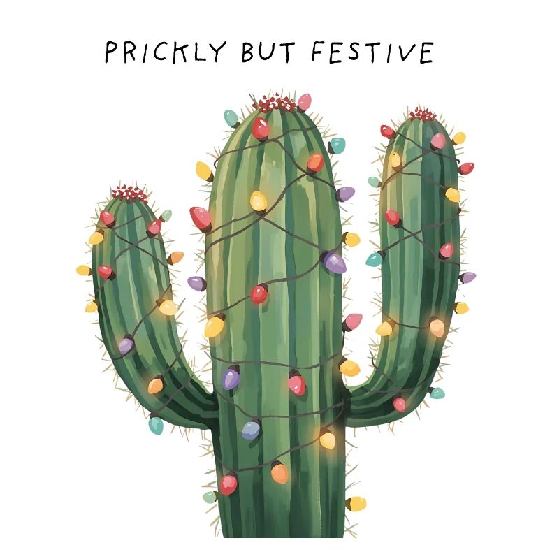 Großer Weihnachtskaktus – Prickly but Festive