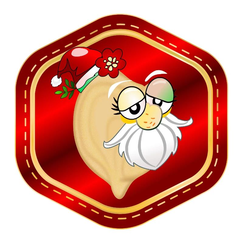 Funny Santa Christmas Chickpeas
