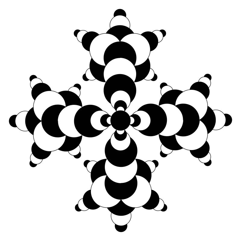 Fractal Molecule Crop Circle