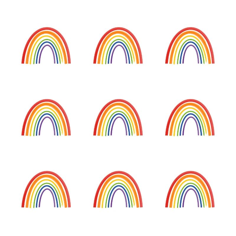 Vivid Rainbow Pattern for LGBT Pride Apparel