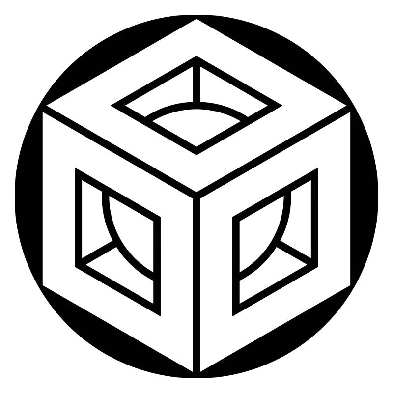 Design du crop circle cube de Metatron