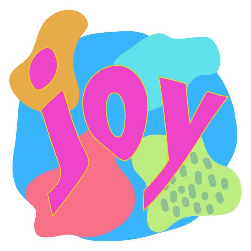 Lebendige Joy-Expression im Pop-Art-Stil