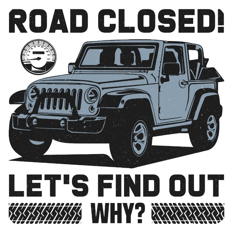 Conception Jeep sur route fermée