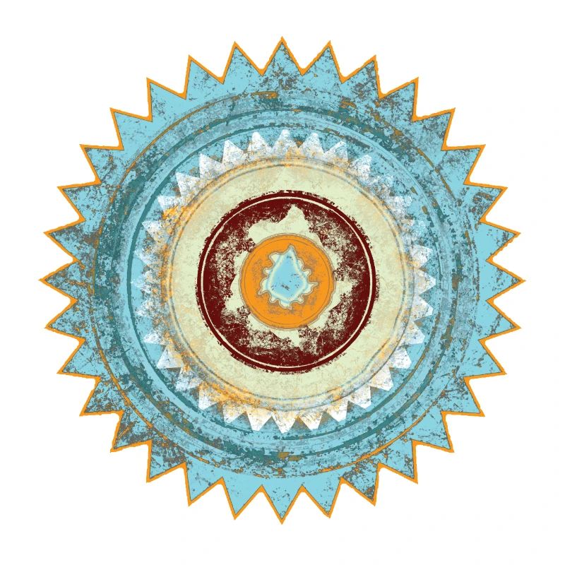 Conception abstraite du mandala zen
