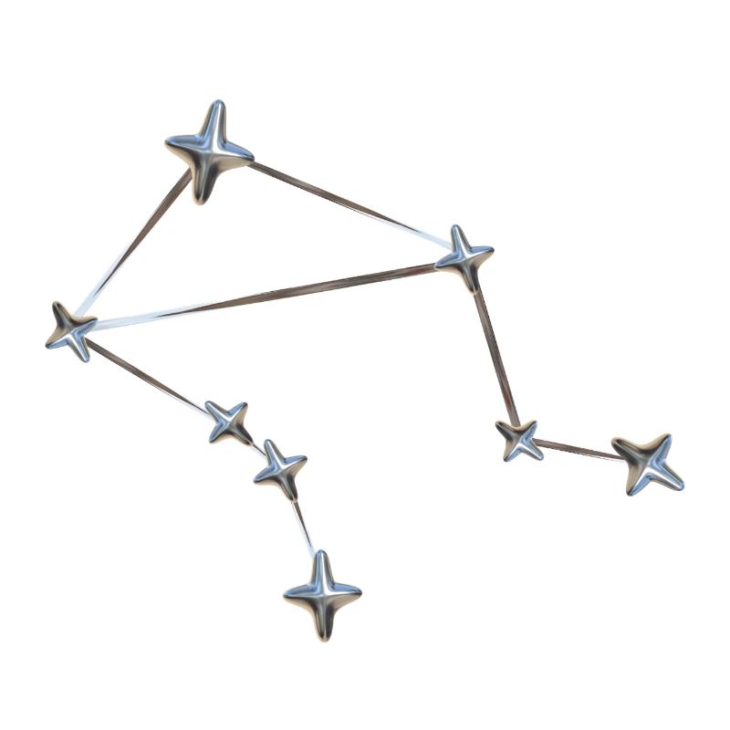 Libra Sternbild – Metallic Zodiac