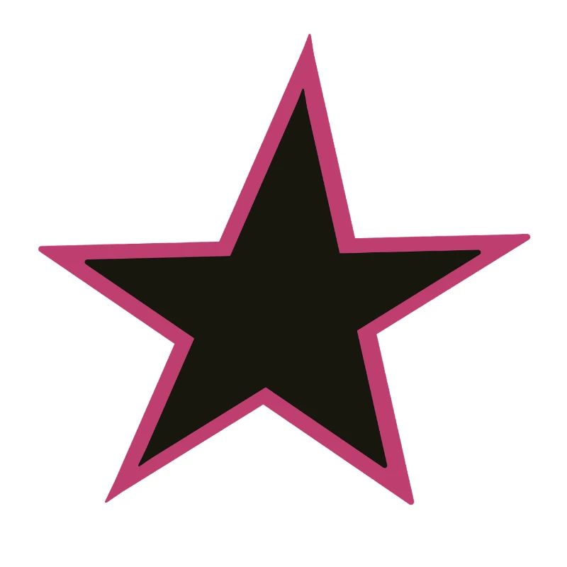 Pink Umrandung Star Design