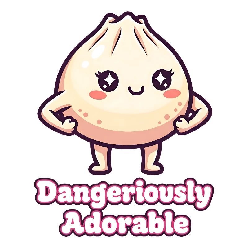 Cute Fierce Dumpling Illustration