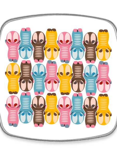 Søt kawaii-figurmønster med fargerike farger