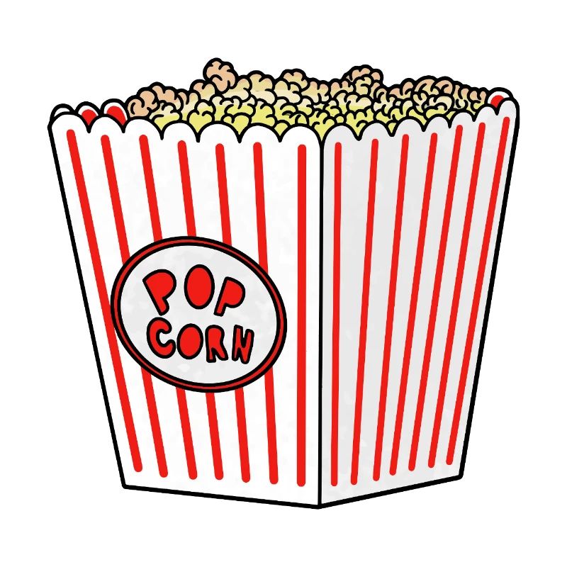 Popcorn Stripe Burst Eimer Retro