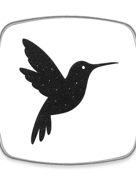 Silhouette de colibri scintillant