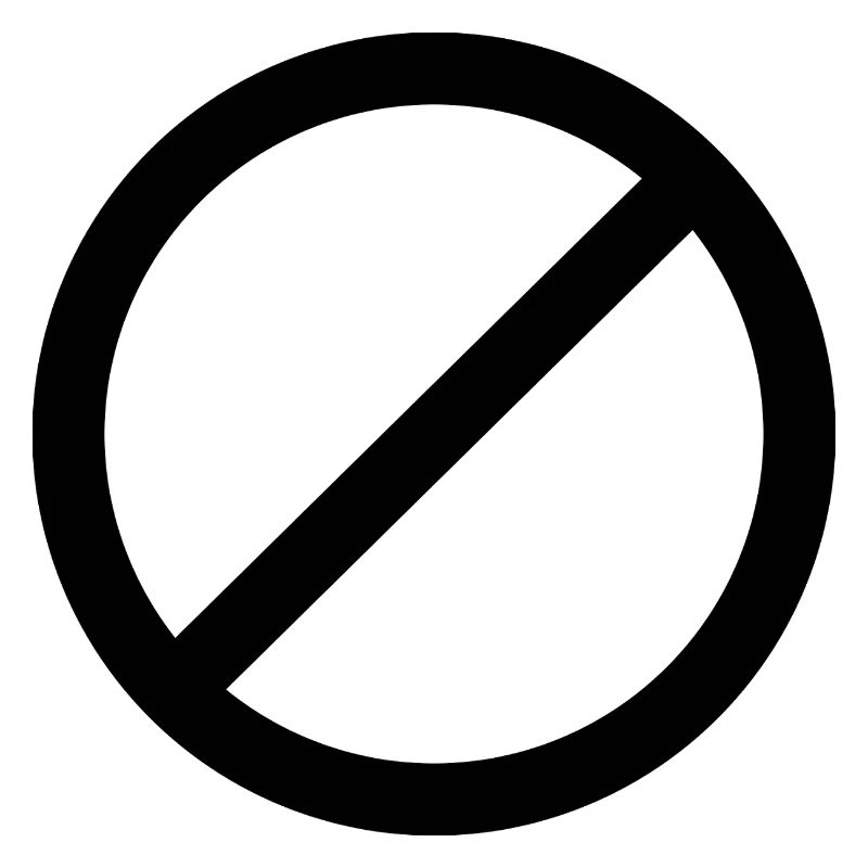 Not Allowed Sign